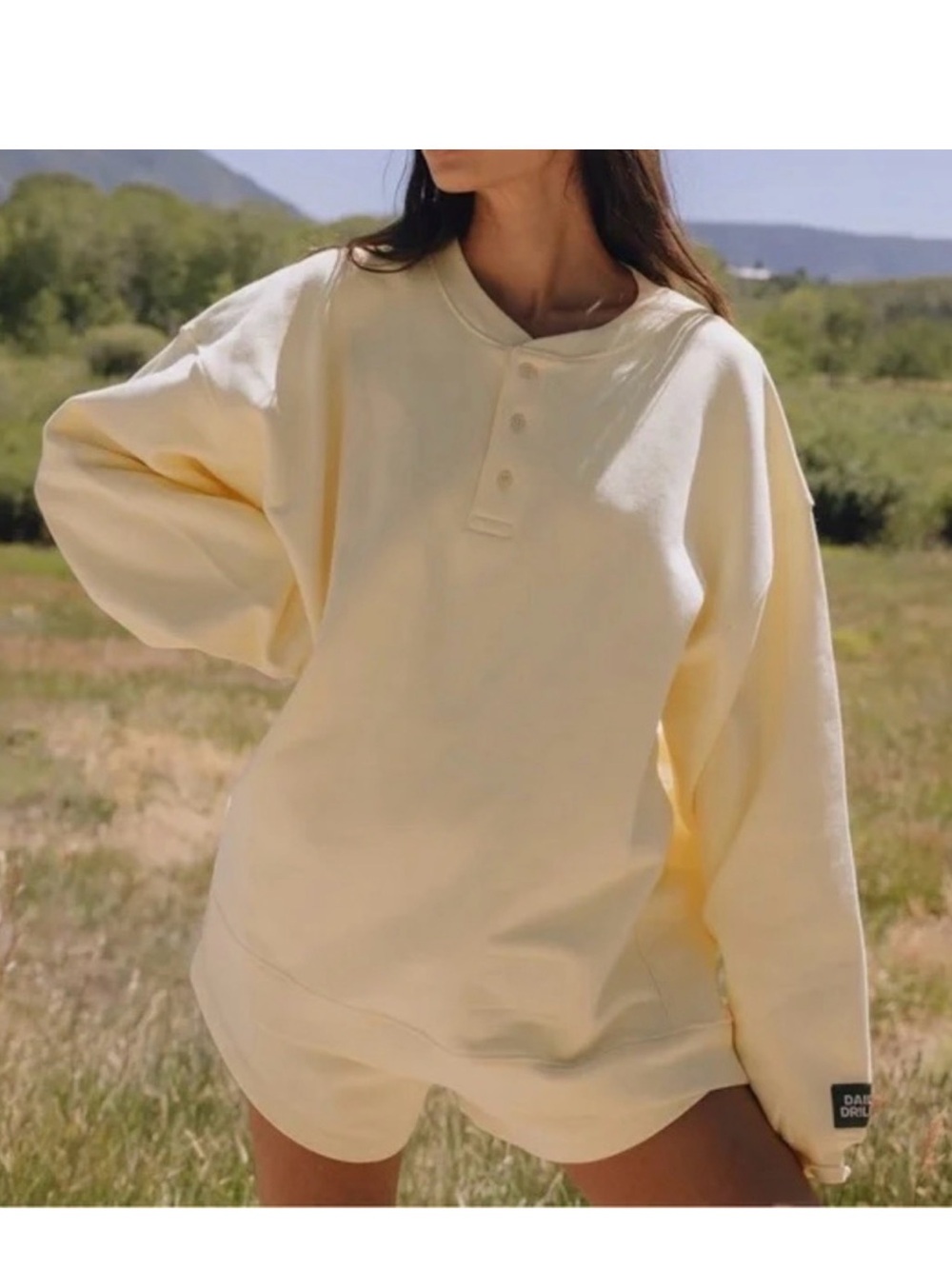 Daily Drills Lemonade Henley Sweatshirt